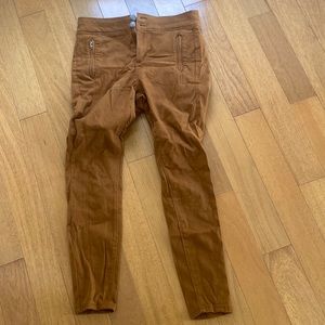 Loft skinny brown work pants